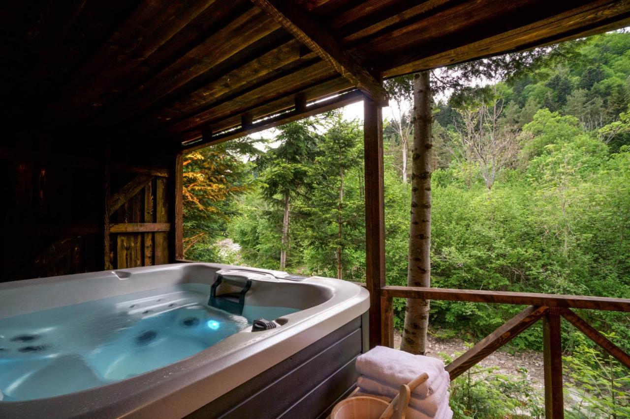 Novosiele Residence - Nad Gorska Rzeka - Lesne Spa Sauna Jacuzzi - Bieszczady Bystre  エクステリア 写真