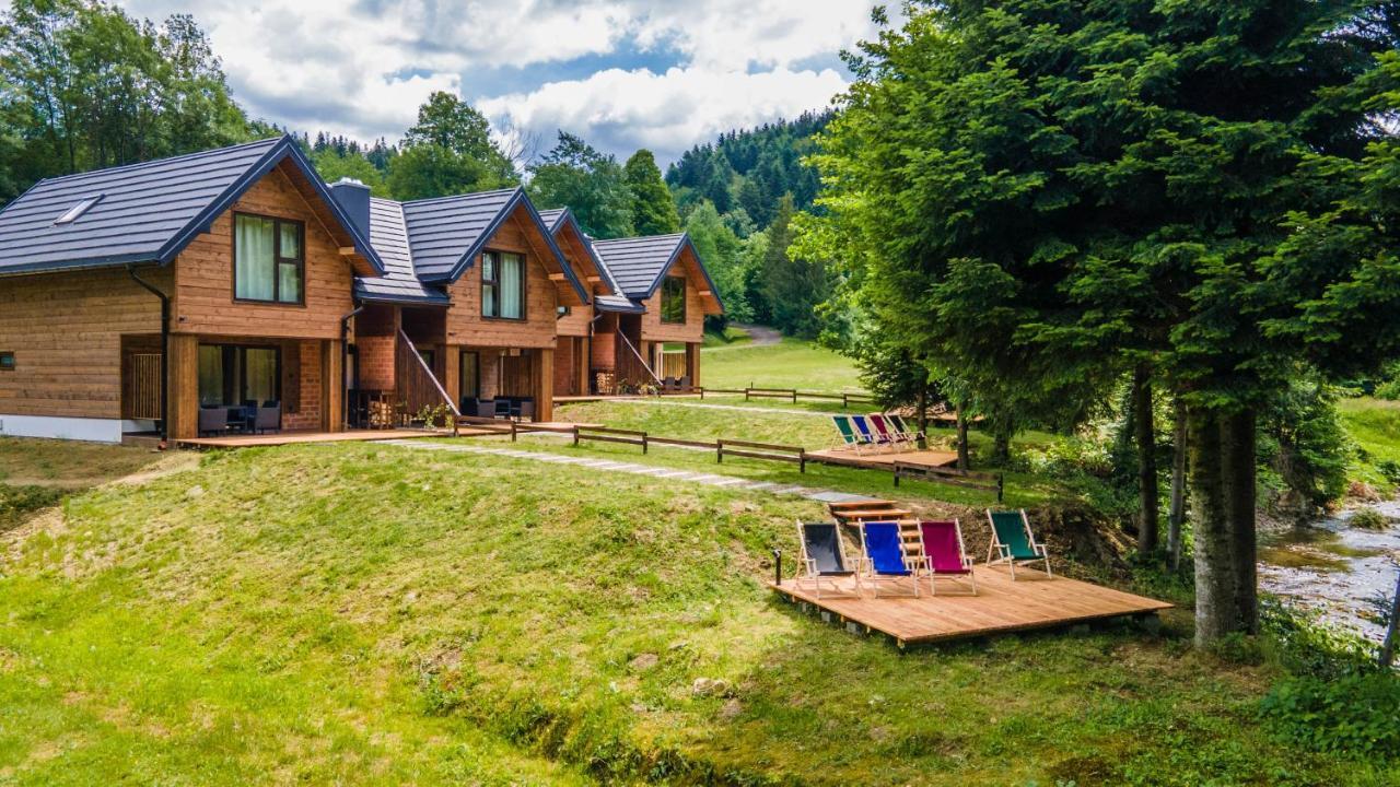 Novosiele Residence - Nad Gorska Rzeka - Lesne Spa Sauna Jacuzzi - Bieszczady Bystre  エクステリア 写真